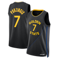 Johmsee G.State Warriors #7 Kristaps Porzi??is Black Swingman Jerseys - Statement Edition