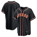 Johmsee H.Astros Black Fashion Out Home Game Blank Player Stitched Jerseys