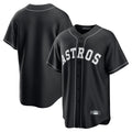 Johmsee H.Astros Black Home Game Blank Player Stitched Jerseys