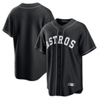 Johmsee H.Astros Black Home Game Blank Player Stitched Jerseys