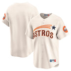 Johmsee H.Astros Cream Throwback Cooperstown Collection Limited Blank Player Stitched Jerseys