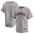 Johmsee H.Astros Gray Home Limited Blank Player Stitched Jerseys