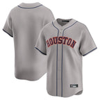 Johmsee H.Astros Gray Home Limited Blank Player Stitched Jerseys