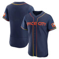 Johmsee H.Astros Navy City Connect Limited Elite Home Blank Player Stitched Jerseys
