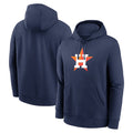 Johmsee H.Astros Navy Club Fleece Pullover Hoodie Blank Player Stitched Jerseys