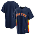 Johmsee H.Astros Navy Home Game Blank Player Stitched Jerseys