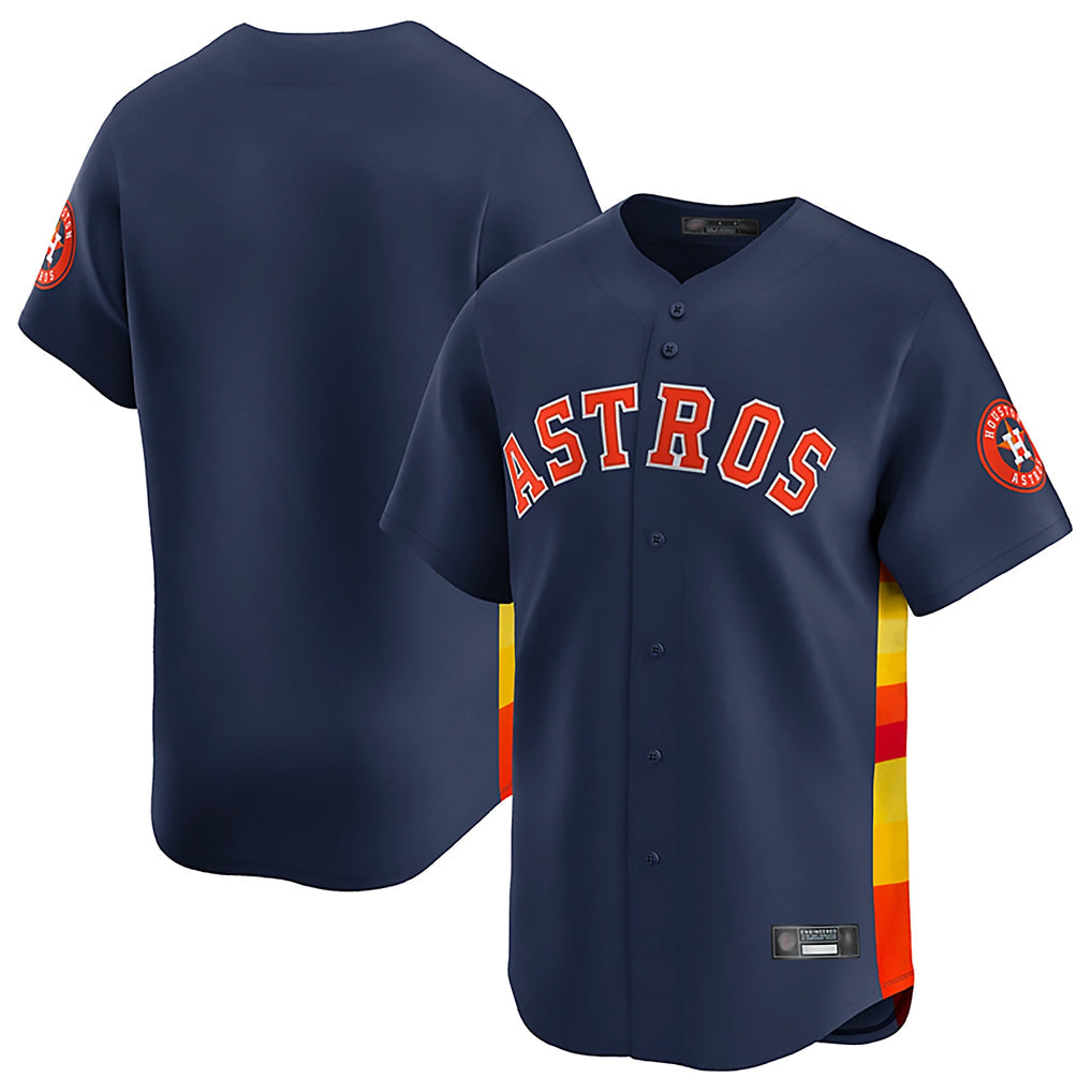 Johmsee H.Astros Navy Home Limited Blank Player Stitched Jerseys