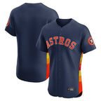 Johmsee H.Astros Navy Limited Elite Home Blank Player Stitched Jerseys