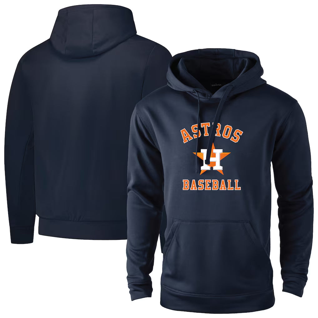 Johmsee H.Astros Navy Pullover Hoodie Blank Player Stitched Jerseys