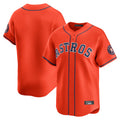 Johmsee H.Astros Orange Home Limited Blank Player Stitched Jerseys