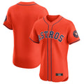 Johmsee H.Astros Orange Home Limited Elite Blank Player Stitched Jerseys