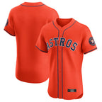 Johmsee H.Astros Orange Home Limited Elite Blank Player Stitched Jerseys