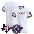 Johmsee H.Astros White City Connect Texas Patch Vapor Premier Blank Player Limited Elite Home Stitched Jerseys