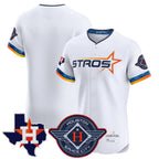 Johmsee H.Astros White City Connect Texas Patch Vapor Premier Blank Player Limited Elite Home Stitched Jerseys