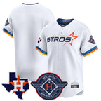 Johmsee H.Astros White City Connect Texas Patch Vapor Premier Blank Player Limited Home Stitched Jerseys