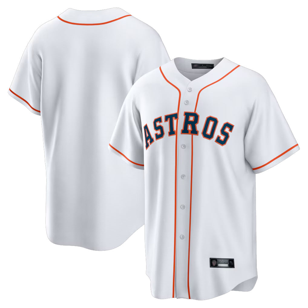 Johmsee H.Astros White Home Game Blank Player Stitched Jerseys