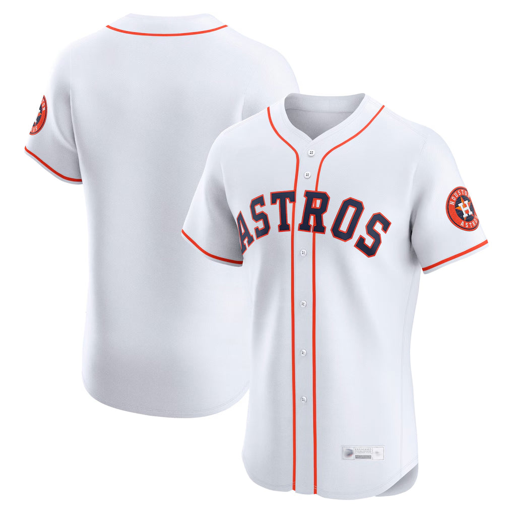 Johmsee H.Astros White Home Limited Elite Blank Player Stitched Jerseys