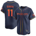 Johmsee H.Astros #11 Cam Smith Player Navy City Connect Home Limited Stitched Jerseys