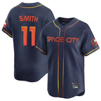 Johmsee H.Astros #11 Cam Smith Player Navy City Connect Home Limited Stitched Jerseys