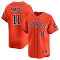 Johmsee H.Astros #11 Cam Smith Player Orange Home Limited Stitched Jerseys