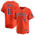 Johmsee H.Astros #11 Cam Smith Player Orange Home Limited Stitched Jerseys