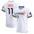 Johmsee H.Astros #11 Cam Smith Player White City Connect Limited Elite Home Stitched Jerseys