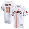Johmsee H.Astros #11 Cam Smith Player White Home Limited Stitched Jerseys
