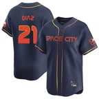 Johmsee H.Astros #21 Yainer Diaz Player Navy City Connect Home Limited Stitched Jerseys