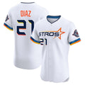 Johmsee H.Astros #21 Yainer Diaz Player White City Connect Limited Elite Home Stitched Jerseys