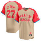 Johmsee H.Astros #27 Jose Altuve Player Cream American League All-Star Game Limited Stitched Jerseys
