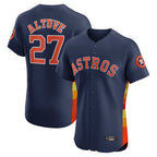 Johmsee H.Astros #27 Jose Altuve Player Navy Limited Elite Home Stitched Jerseys