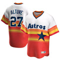 Johmsee H.Astros #27 Jose Altuve Player Rainbow Cooperstown Collection T-shirt Stitched Jerseys