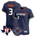 Johmsee H.Astros #3 Jeremy Pe?a Player Navy City Connect Texas Patch Vapor Premier Limited Elite Home Stitched Jerseys