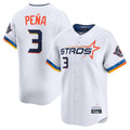 Johmsee H.Astros #3 Jeremy Pe?a Player White City Connect Limited Home Stitched Jerseys