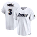 Johmsee H.Astros #3 Jeremy Pe?a Player White Throwback Cooperstown Collection Limited Stitched Jerseys