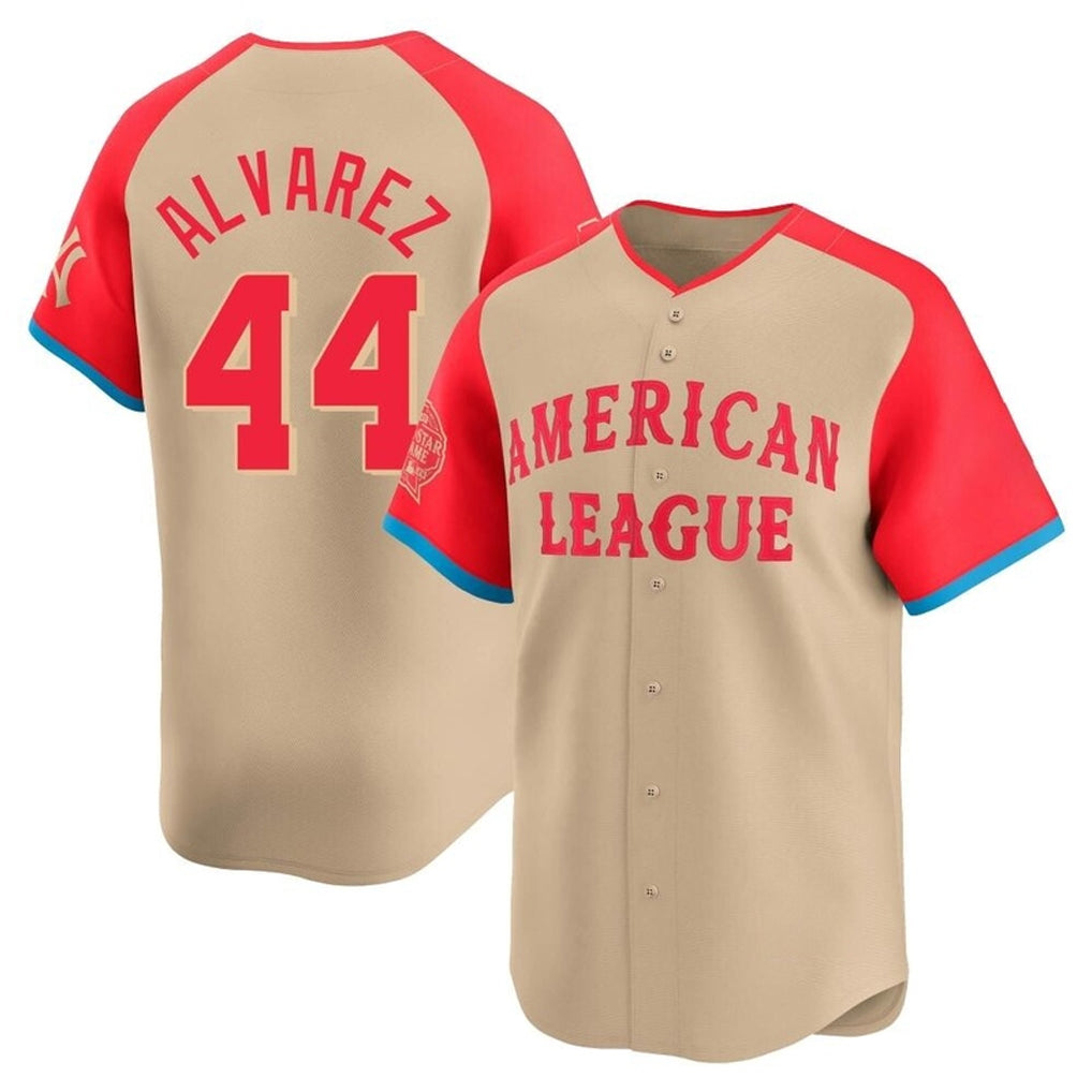 Johmsee H.Astros #44 Yordan Alvarez Player Cream American League All-Star Game Limited Stitched Jerseys
