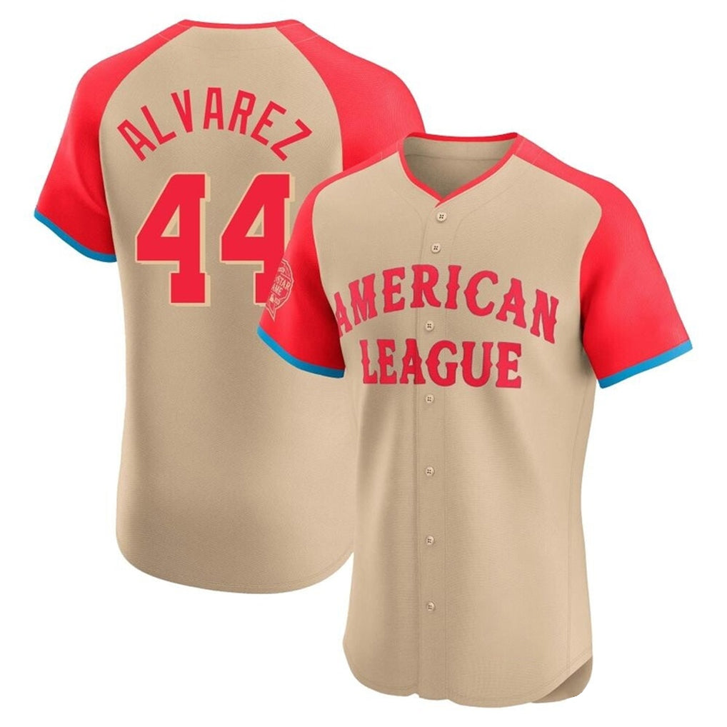 Johmsee H.Astros #44 Yordan Alvarez Player Cream American League All-Star Limited Elite Home Stitched Jerseys