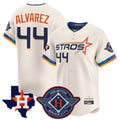 Johmsee H.Astros #44 Yordan Alvarez Player Cream City Connect Texas Patch Vapor Premier Limited Home Stitched Jerseys