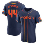 Johmsee H.Astros #44 Yordan Alvarez Player Navy City Connect Limited Elite Home Stitched Jerseys
