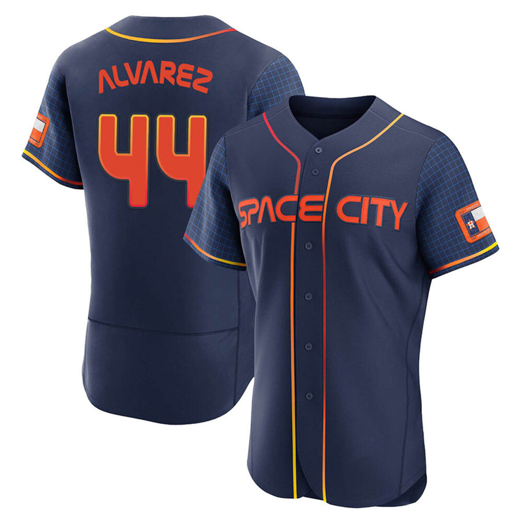 Johmsee H.Astros #44 Yordan Alvarez Player Navy City Connect Limited Elite Home Stitched Jerseys