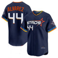Johmsee H.Astros #44 Yordan Alvarez Player Navy City Connect Limited Home Stitched Jerseys