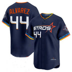 Johmsee H.Astros #44 Yordan Alvarez Player Navy City Connect Limited Home Stitched Jerseys