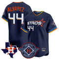 Johmsee H.Astros #44 Yordan Alvarez Player Navy City Connect Texas Patch Vapor Premier Limited Home Stitched Jerseys