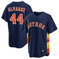 Johmsee H.Astros #44 Yordan Alvarez Player Navy Home Game Stitched Jerseys