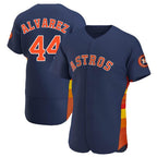 Johmsee H.Astros #44 Yordan Alvarez Player Navy Limited Elite Home Stitched Jerseys