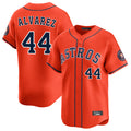 Johmsee H.Astros #44 Yordan Alvarez Player Orange Home Limited Stitched Jerseys