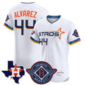 Johmsee H.Astros #44 Yordan Alvarez Player White City Connect Texas Patch Vapor Premier Limited Elite Home Stitched Jerseys