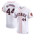 Johmsee H.Astros #44 Yordan Alvarez Player White Limited Elite Home Stitched Jerseys