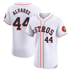 Johmsee H.Astros #44 Yordan Alvarez Player White Limited Elite Home Stitched Jerseys