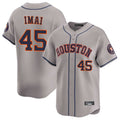 Johmsee H.Astros #45 Tatsuya Imai Player Gray Home Limited Stitched Jerseys